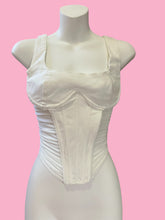 Load image into Gallery viewer, White Cloud Corset